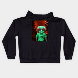 Planet X Aliens Sci-Fi NFT Collection Kids Hoodie